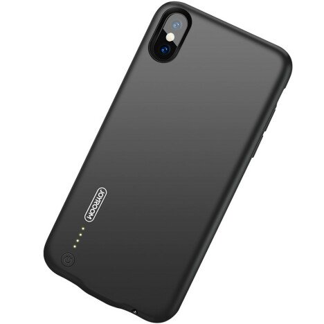 Husa Baterie Ultraslim iPhone X, iUni Joyroom 3500mAh, Black